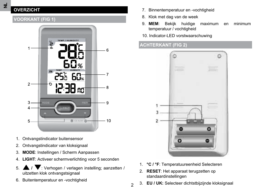 Oregon Scientific RMR203HG User Manual | Page 38 / 58