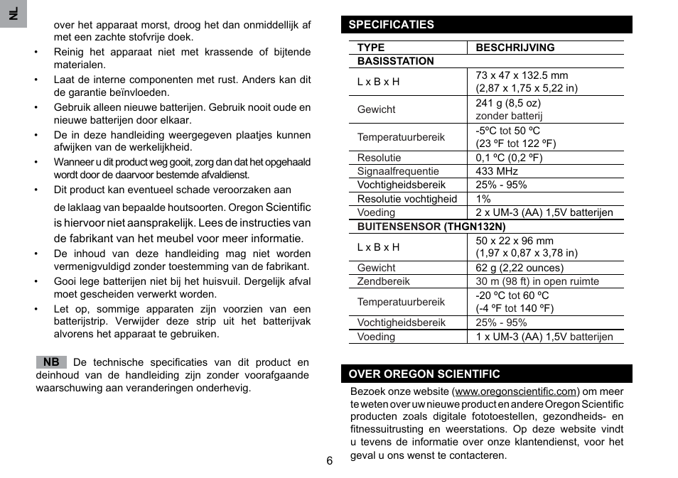 Oregon Scientific RMR203HG User Manual | Page 42 / 58