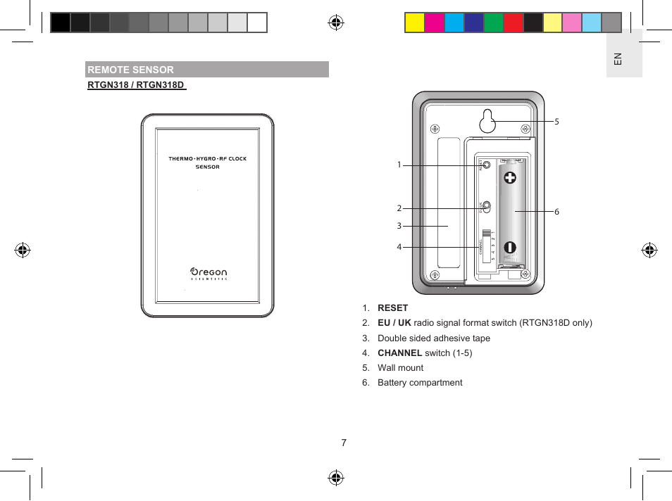 Oregon Scientific Metal Weather Station BAR908HGA User Manual | Page 7 / 21