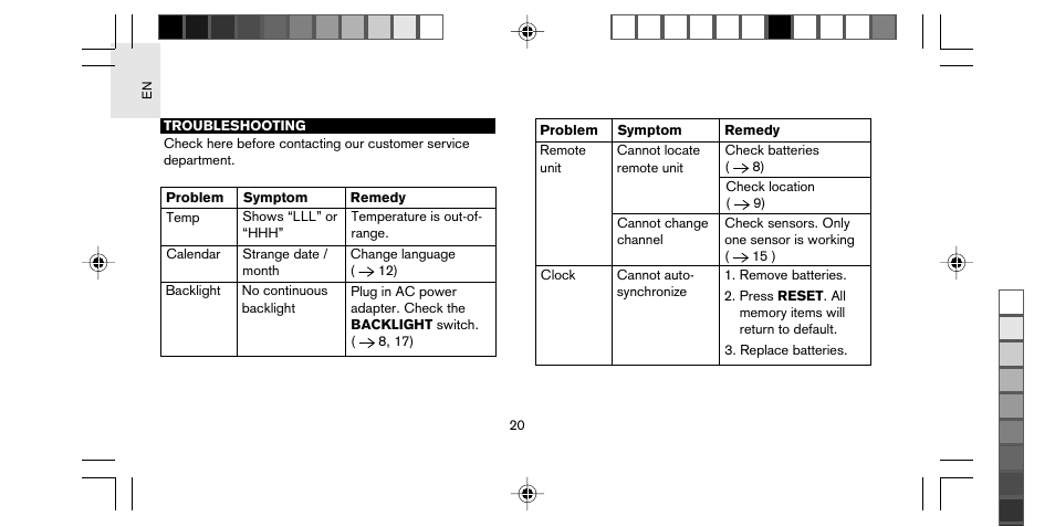 Oregon Scientific STARCK PS-M01U User Manual | Page 21 / 25