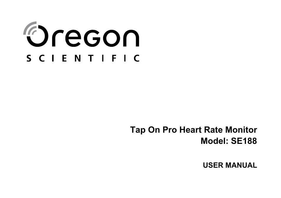 Oregon Scientific SE188 User Manual | 197 pages