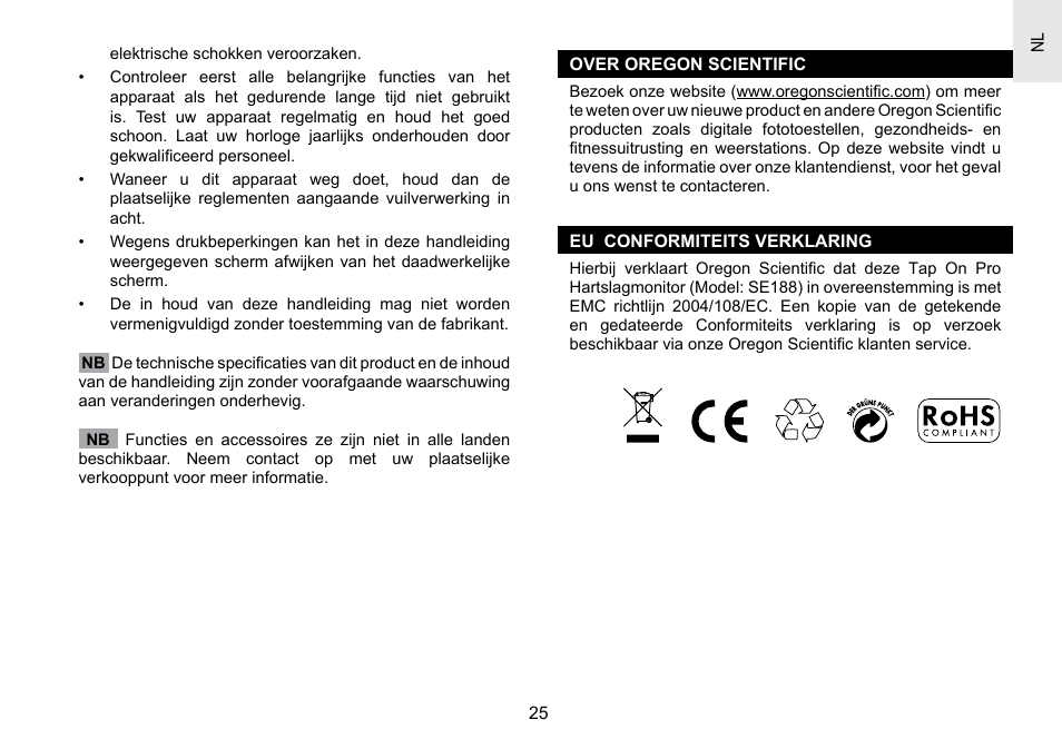 Oregon Scientific SE188 User Manual | Page 149 / 197