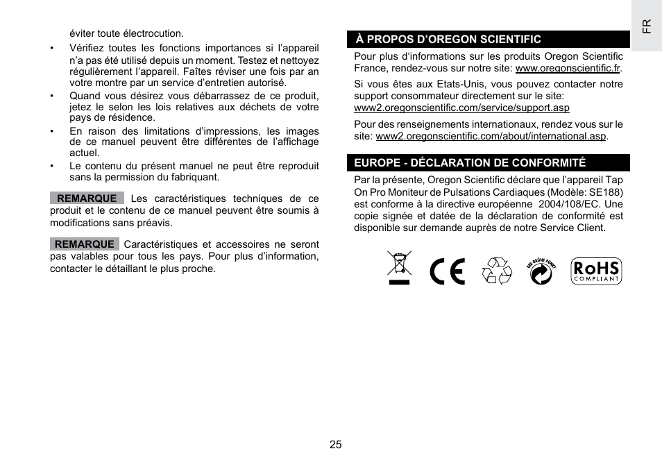 Oregon Scientific SE188 User Manual | Page 99 / 197