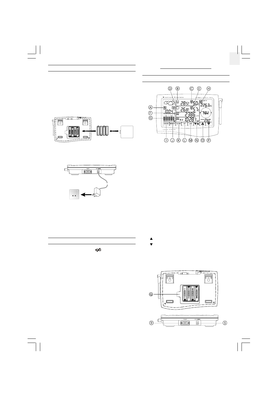 Oregon Scientific CABLE FREE WMR968 User Manual | Page 3 / 9