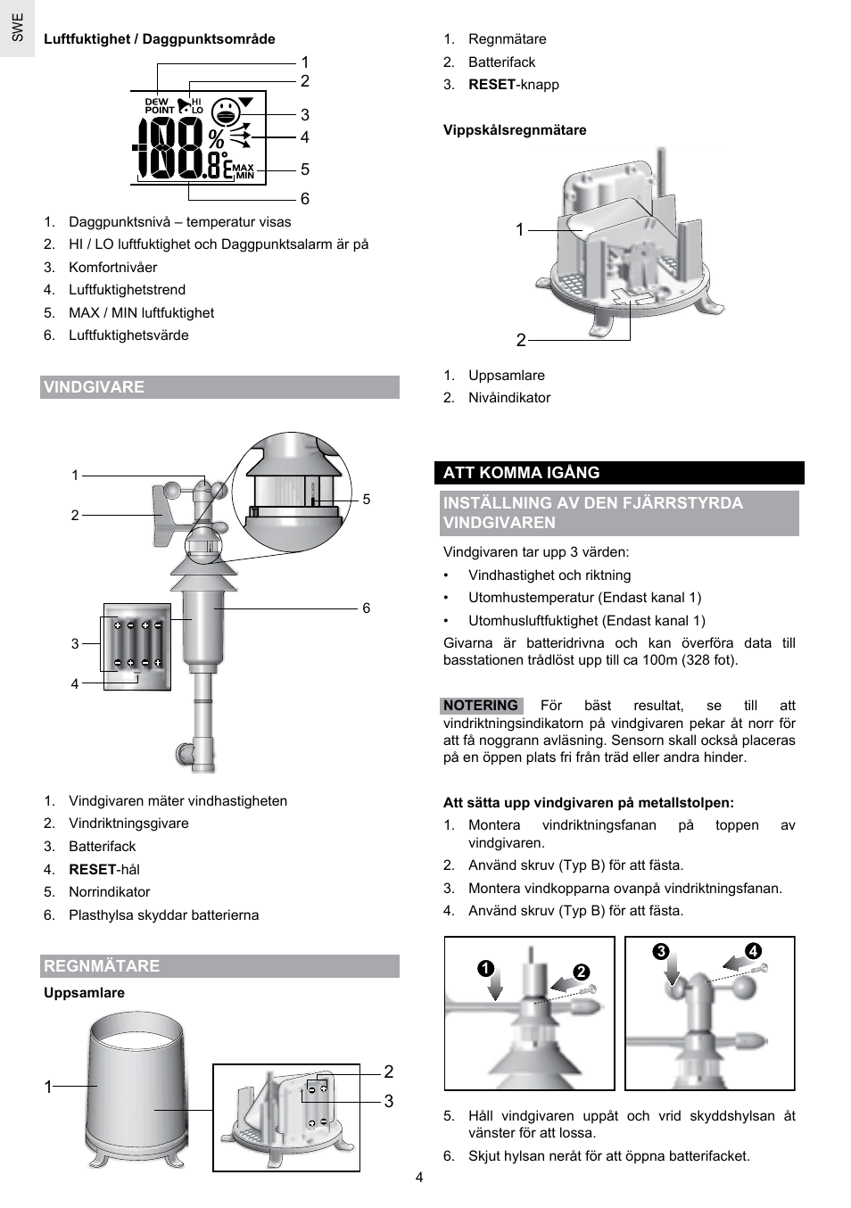 Oregon Scientific SCIENTICTM WEATHER STATION WMR100A User Manual | Page 104 / 115