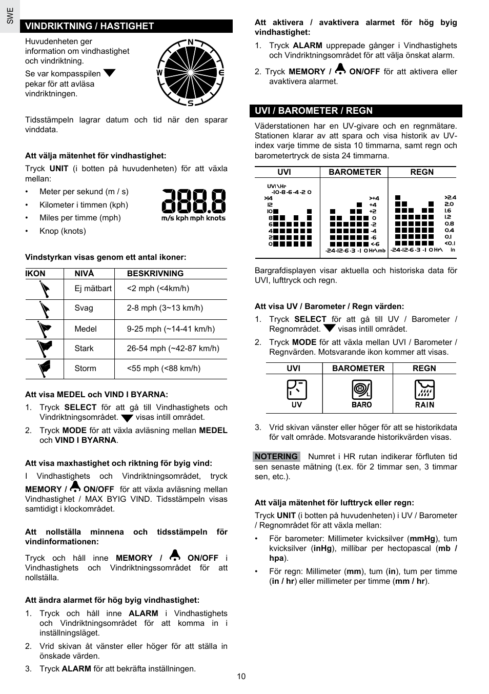 Oregon Scientific SCIENTICTM WEATHER STATION WMR100A User Manual | Page 110 / 115