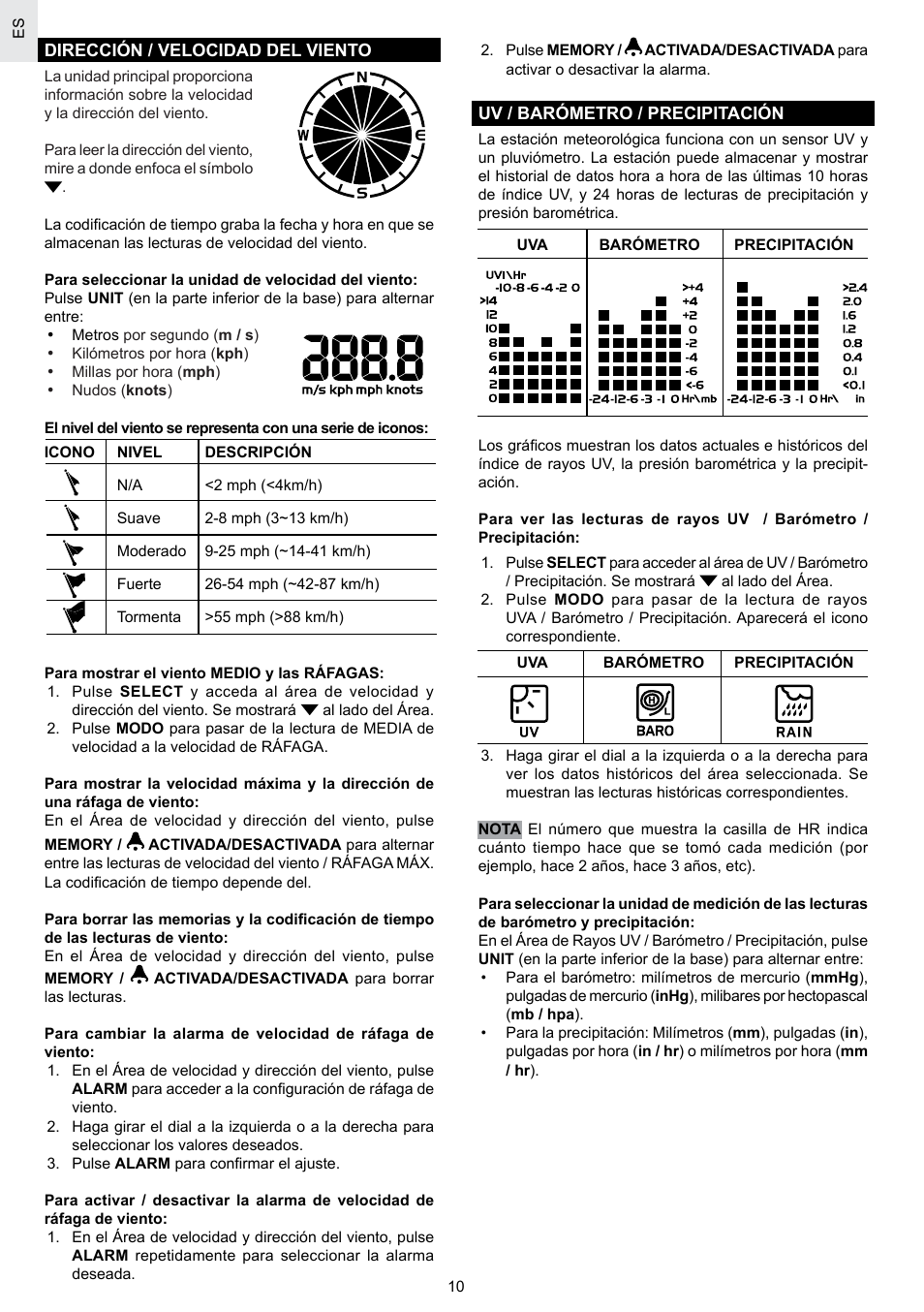 Oregon Scientific SCIENTICTM WEATHER STATION WMR100A User Manual | Page 25 / 115