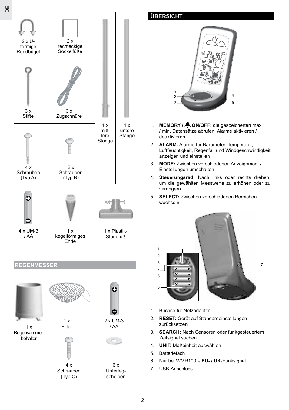 Oregon Scientific SCIENTICTM WEATHER STATION WMR100A User Manual | Page 31 / 115