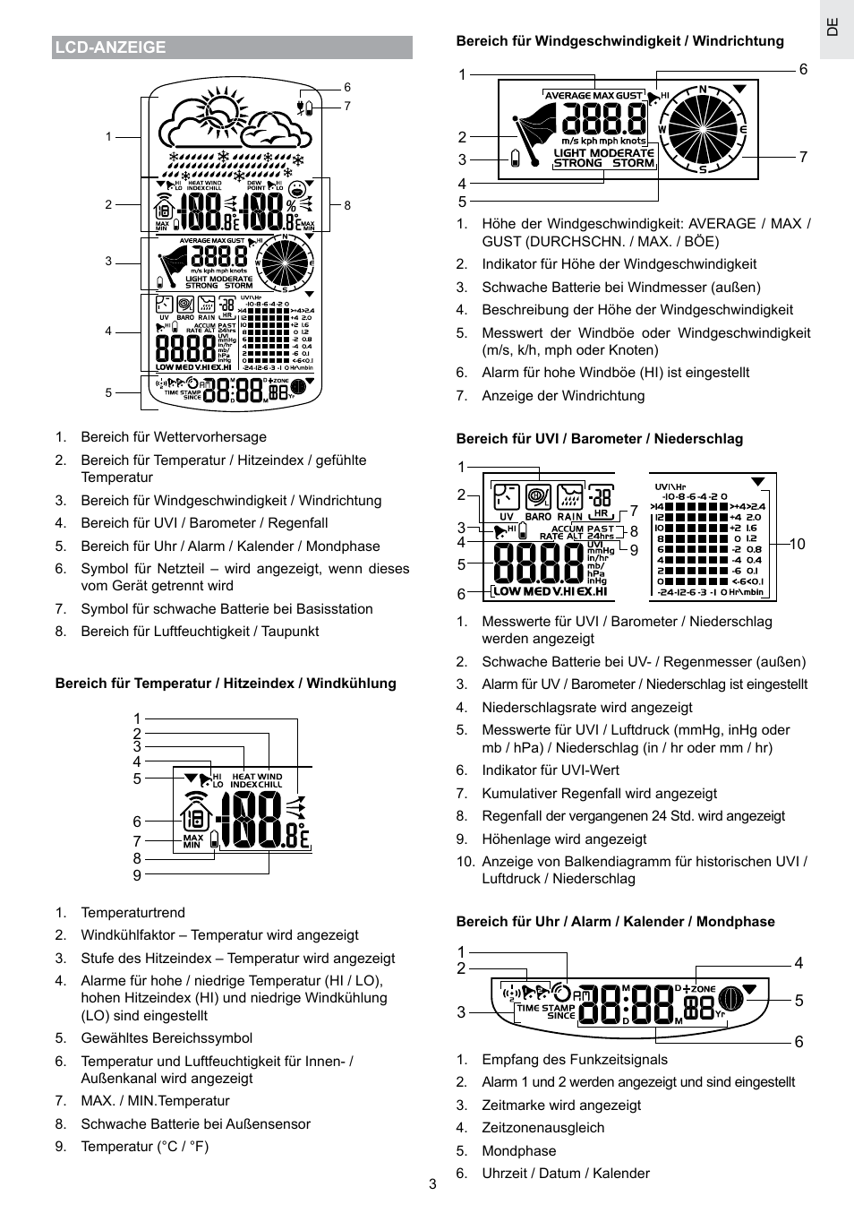 Oregon Scientific SCIENTICTM WEATHER STATION WMR100A User Manual | Page 32 / 115