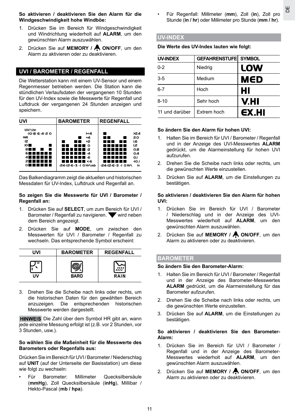 Oregon Scientific SCIENTICTM WEATHER STATION WMR100A User Manual | Page 40 / 115