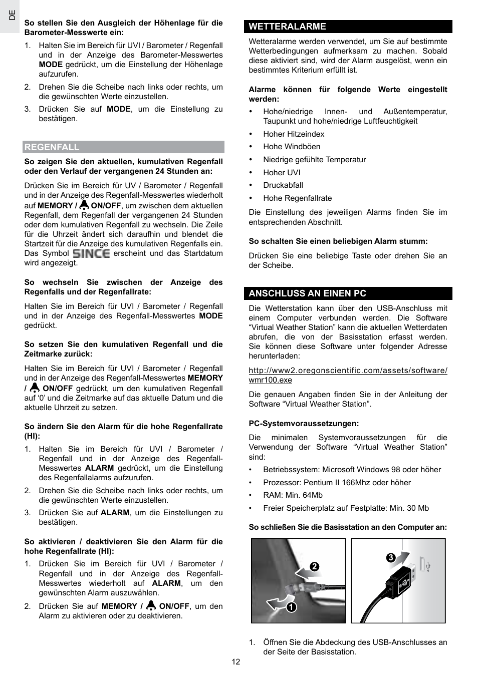 Oregon Scientific SCIENTICTM WEATHER STATION WMR100A User Manual | Page 41 / 115