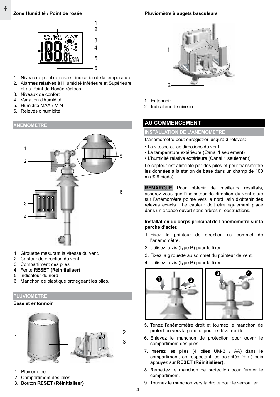 Oregon Scientific SCIENTICTM WEATHER STATION WMR100A User Manual | Page 48 / 115