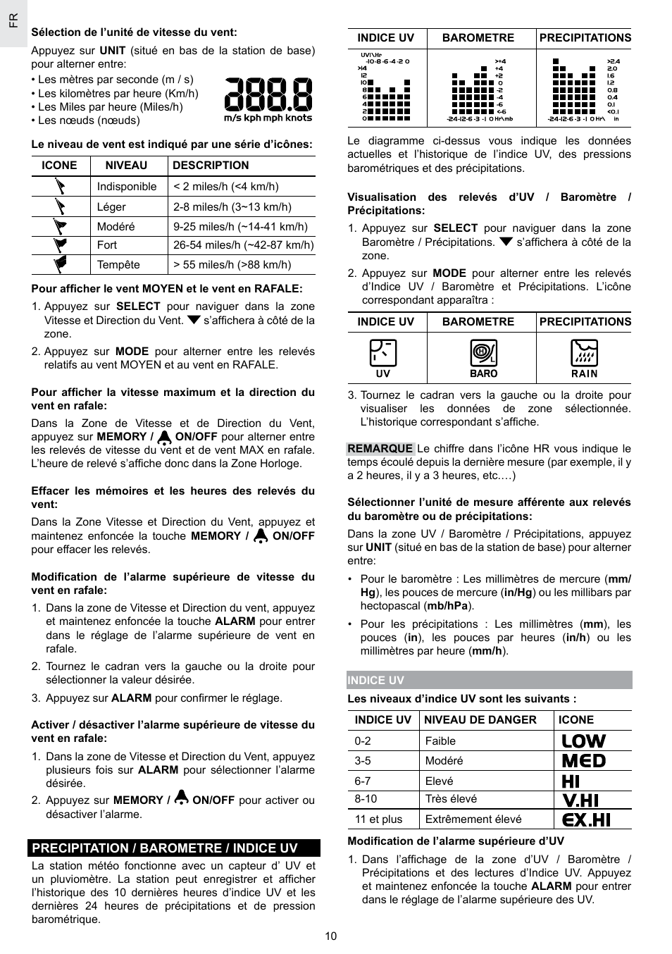 Oregon Scientific SCIENTICTM WEATHER STATION WMR100A User Manual | Page 54 / 115