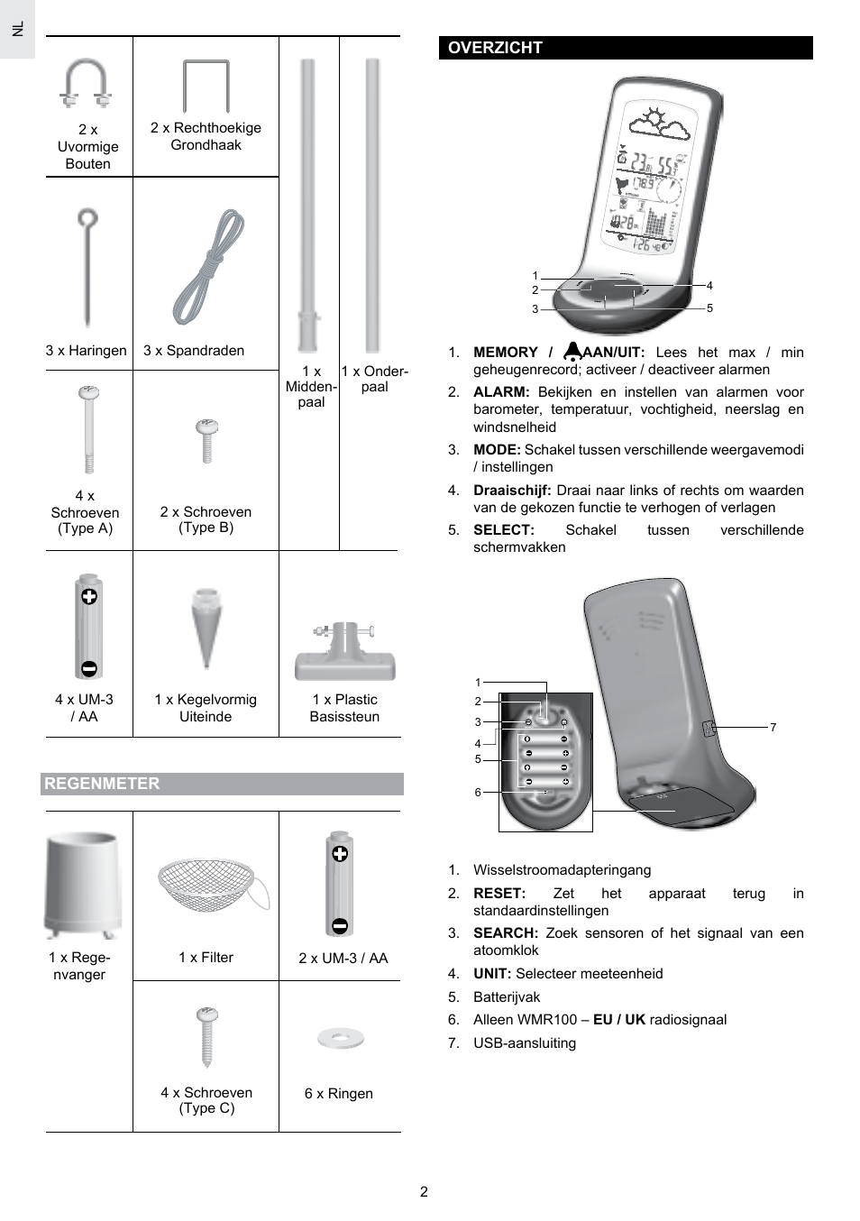 Oregon Scientific SCIENTICTM WEATHER STATION WMR100A User Manual | Page 74 / 115