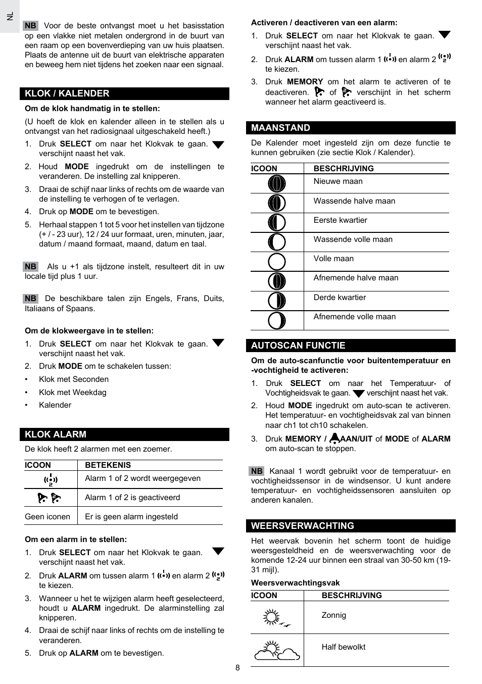 Oregon Scientific SCIENTICTM WEATHER STATION WMR100A User Manual | Page 80 / 115