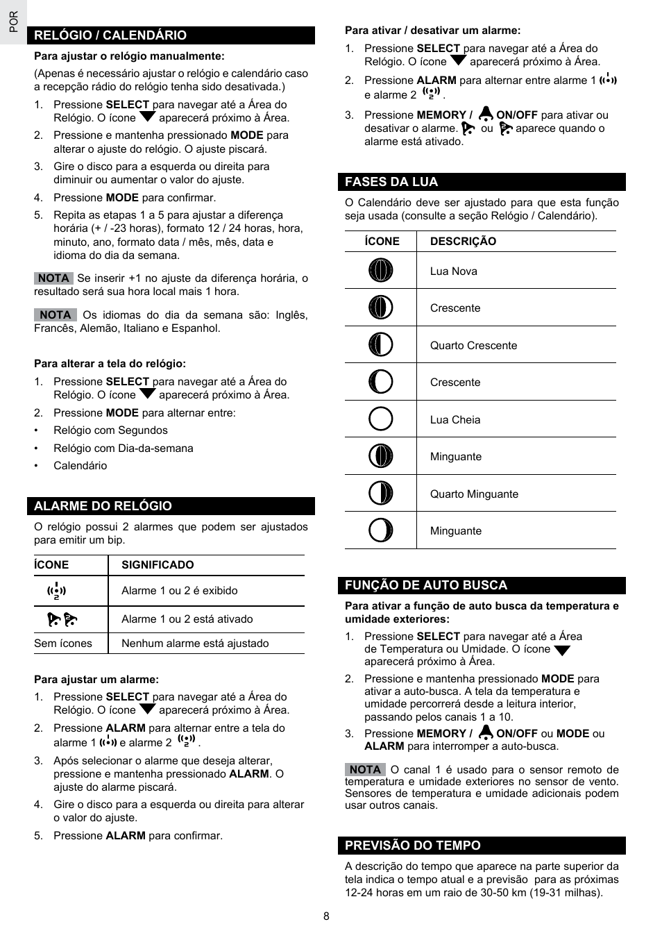 Oregon Scientific SCIENTICTM WEATHER STATION WMR100A User Manual | Page 94 / 115