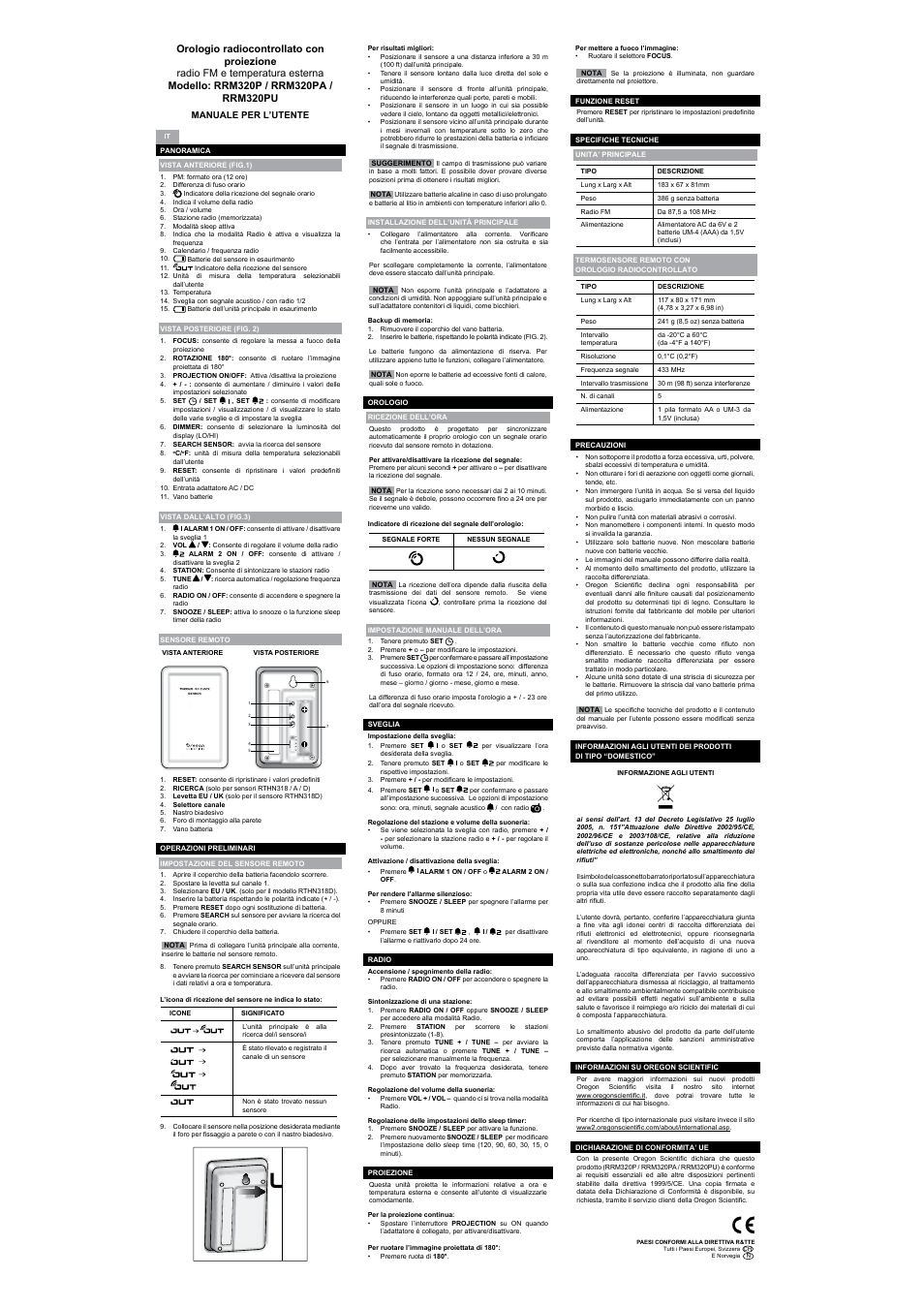 Oregon Scientific RRM320PU User Manual | Page 5 / 8