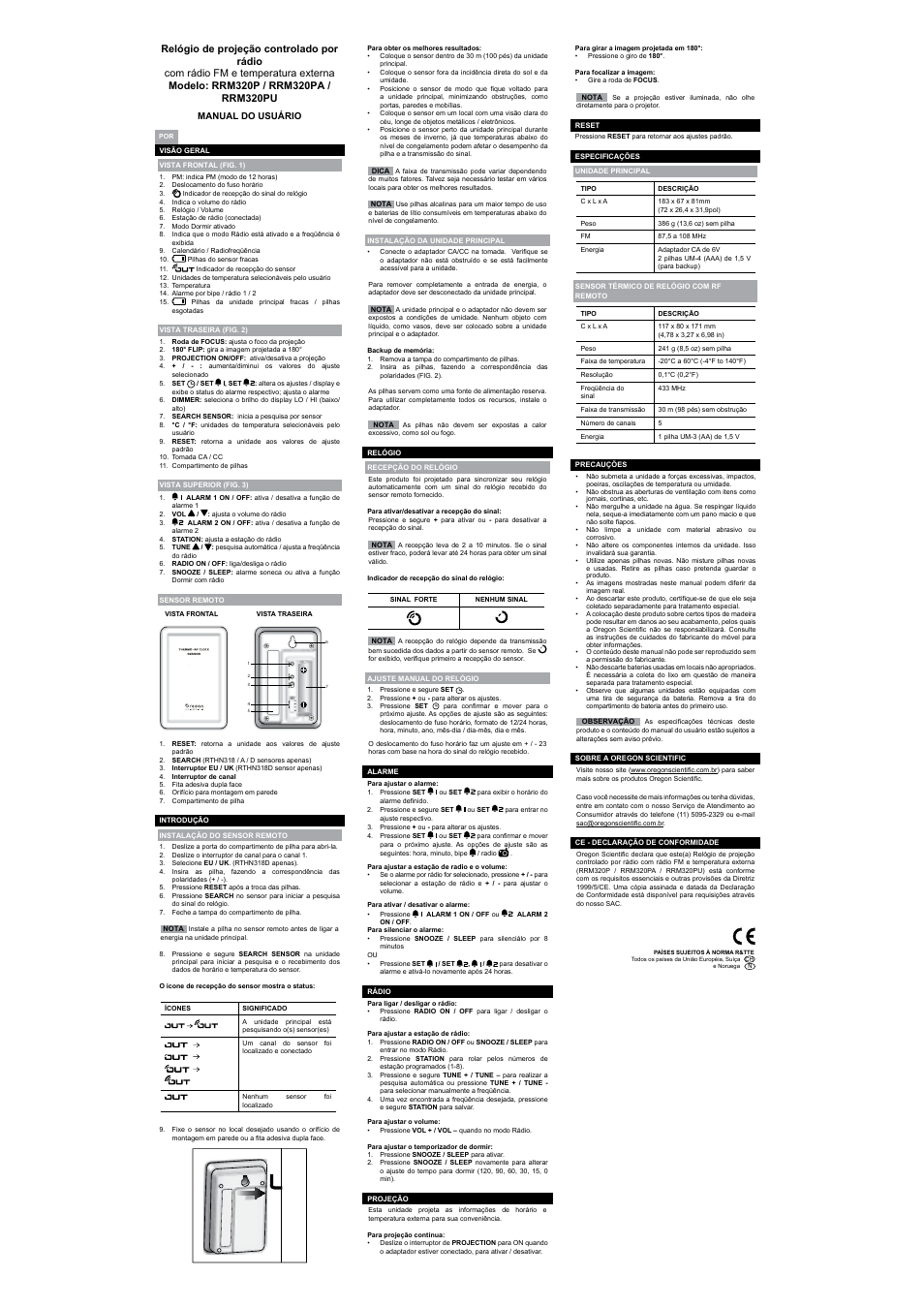 Oregon Scientific RRM320PU User Manual | Page 7 / 8