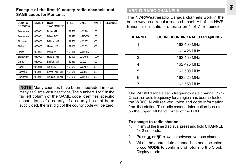 Oregon Scientific WR601N User Manual | Page 11 / 24