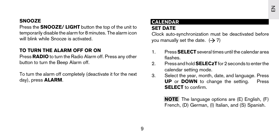 Oregon Scientific S+ARCK PS-S03U User Manual | Page 10 / 18