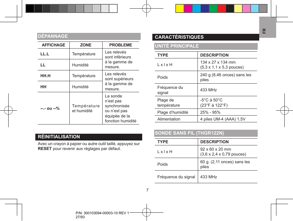 Oregon Scientific RAR501 User Manual | Page 27 / 93