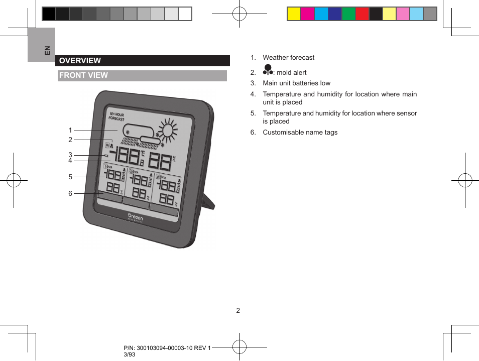 Oregon Scientific RAR501 User Manual | Page 3 / 93