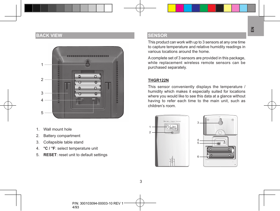 Oregon Scientific RAR501 User Manual | Page 4 / 93