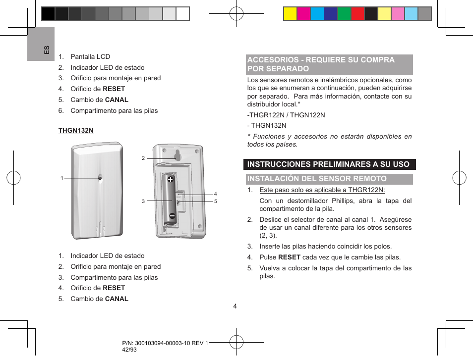 Oregon Scientific RAR501 User Manual | Page 42 / 93