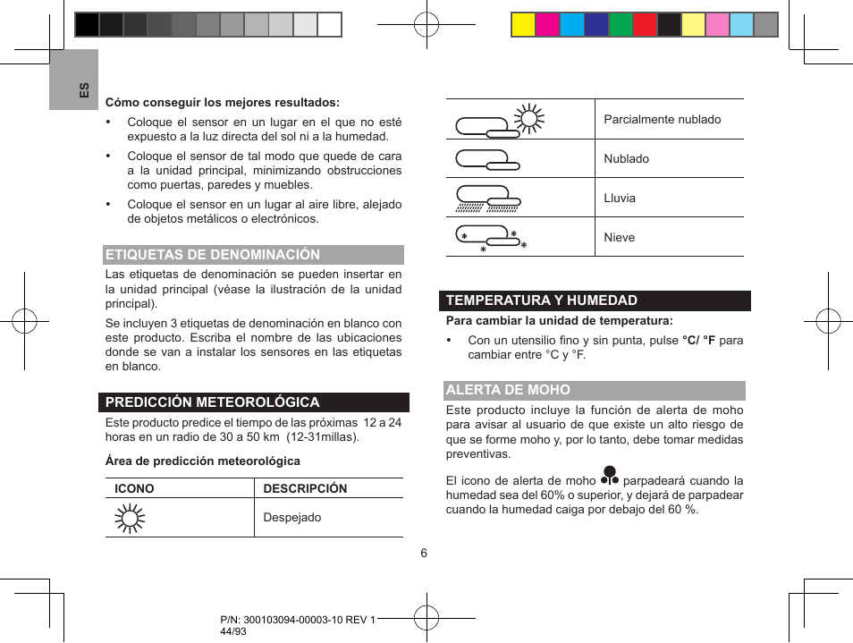Oregon Scientific RAR501 User Manual | Page 44 / 93