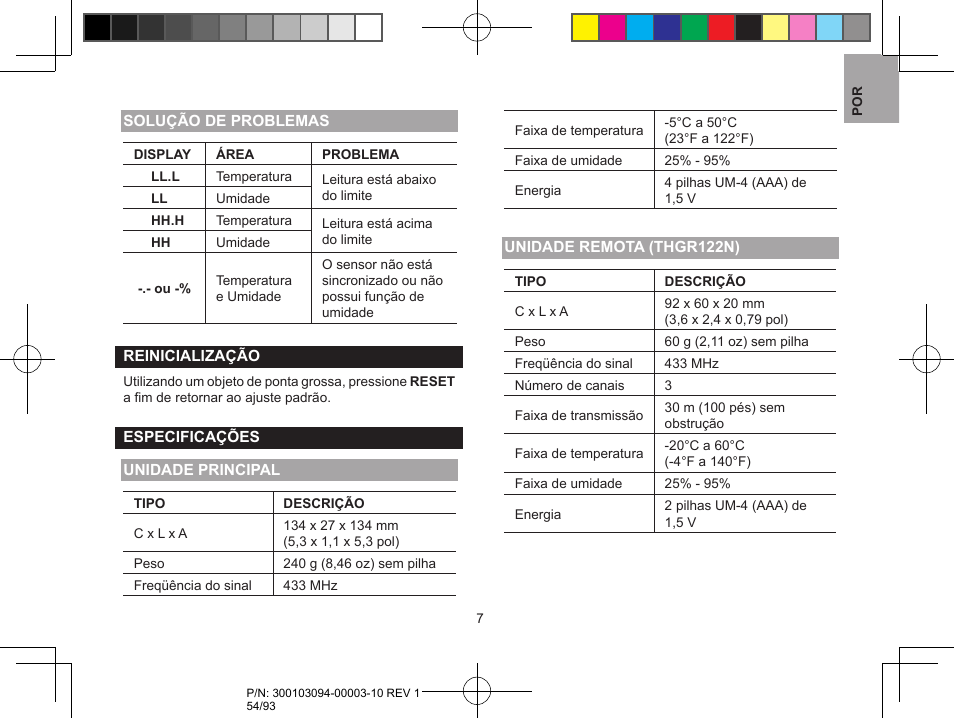 Oregon Scientific RAR501 User Manual | Page 54 / 93