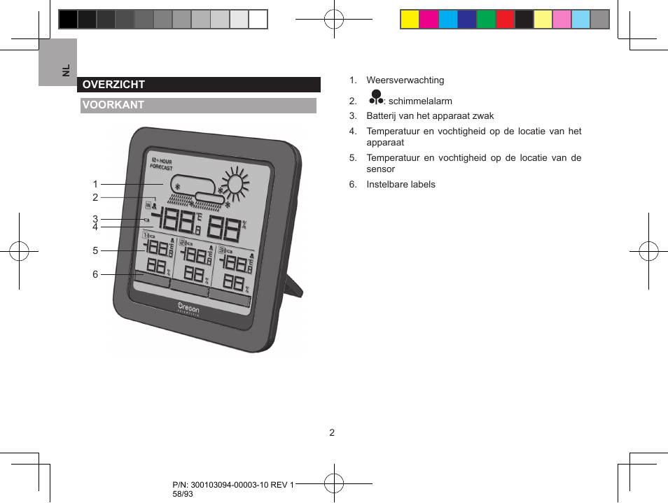 Oregon Scientific RAR501 User Manual | Page 58 / 93