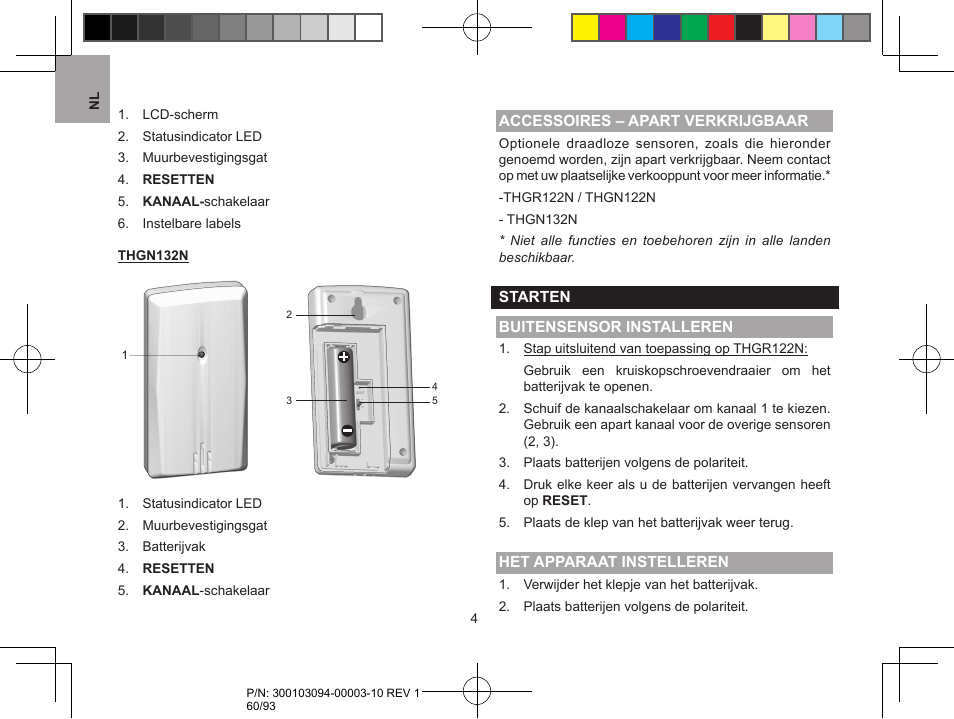 Oregon Scientific RAR501 User Manual | Page 60 / 93