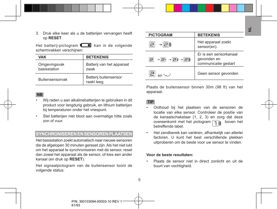 Oregon Scientific RAR501 User Manual | Page 61 / 93