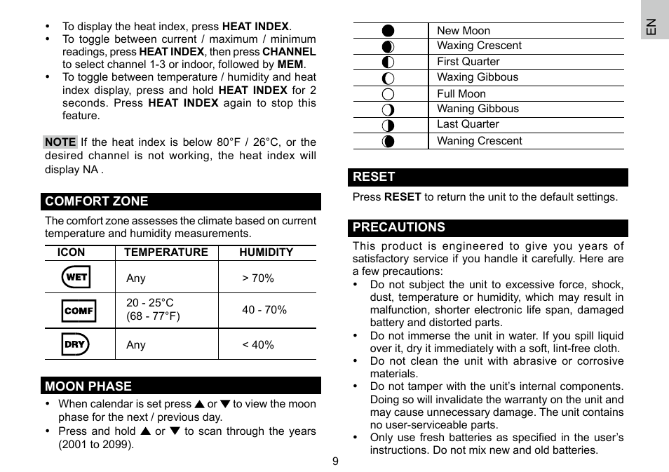 Oregon Scientific 086L004438-013 User Manual | Page 10 / 94