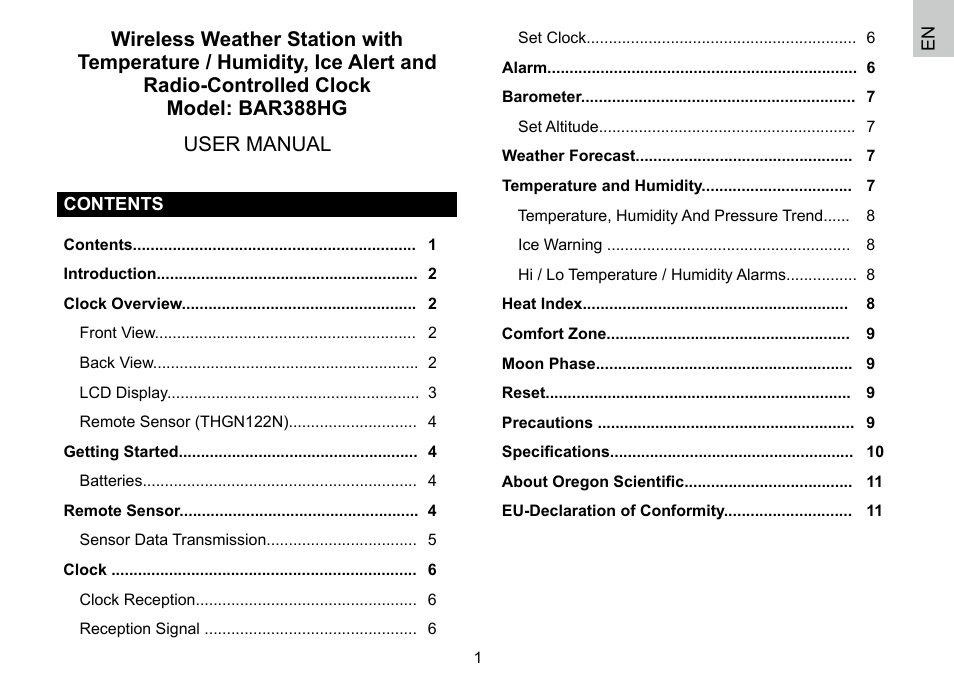 Oregon Scientific 086L004438-013 User Manual | Page 2 / 94