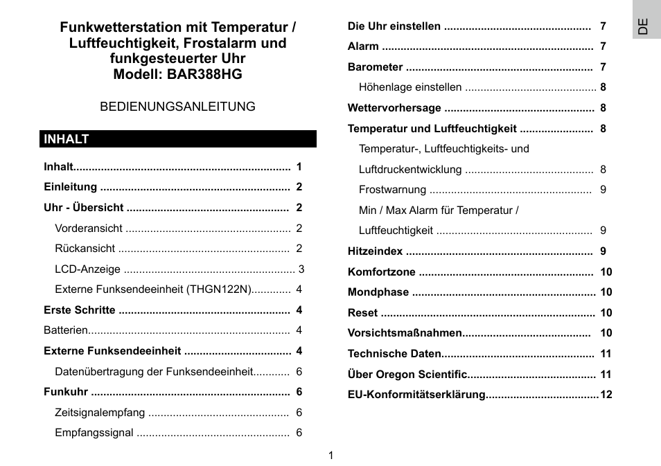 Oregon Scientific 086L004438-013 User Manual | Page 25 / 94