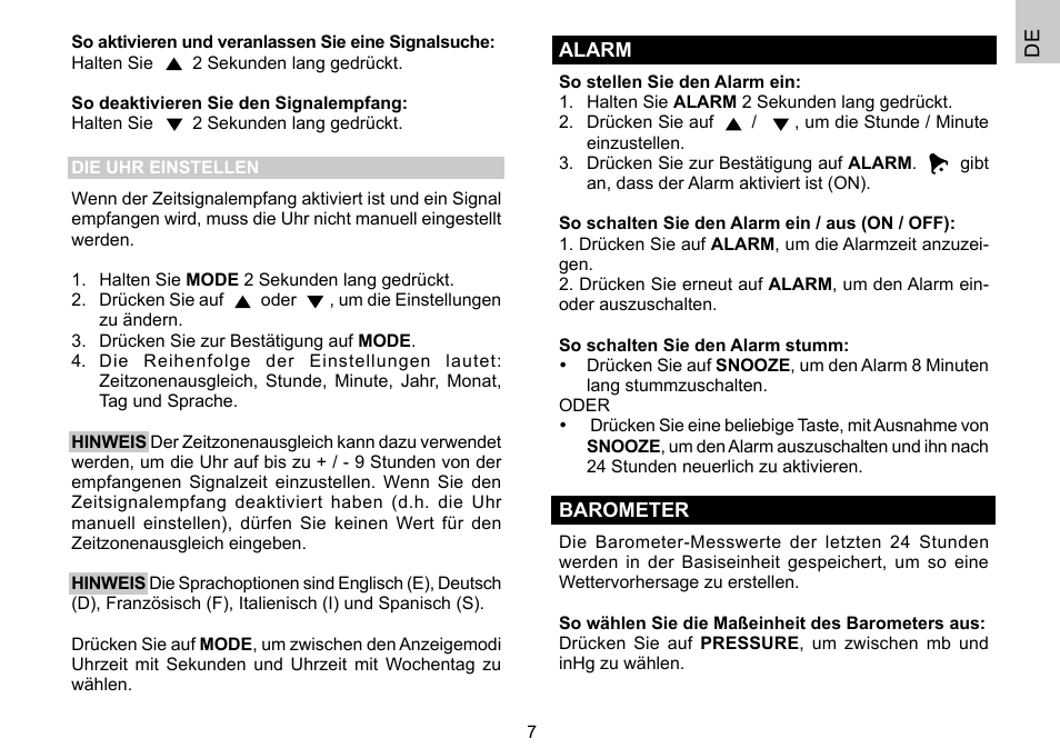 Oregon Scientific 086L004438-013 User Manual | Page 31 / 94
