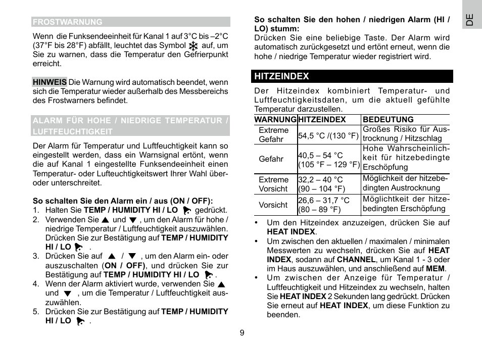 Oregon Scientific 086L004438-013 User Manual | Page 33 / 94