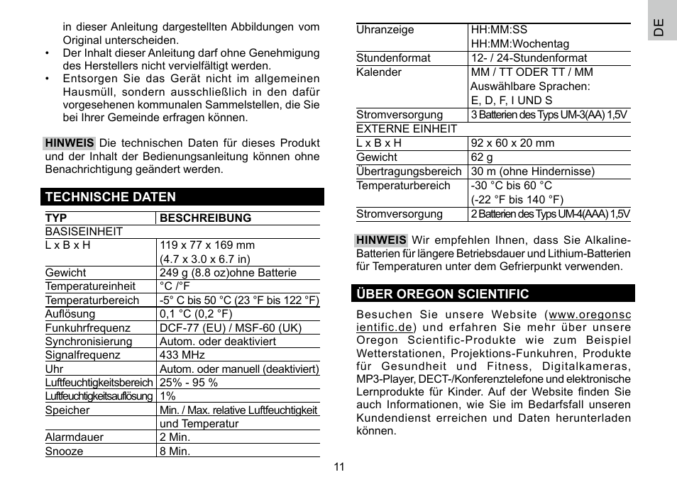 Oregon Scientific 086L004438-013 User Manual | Page 35 / 94