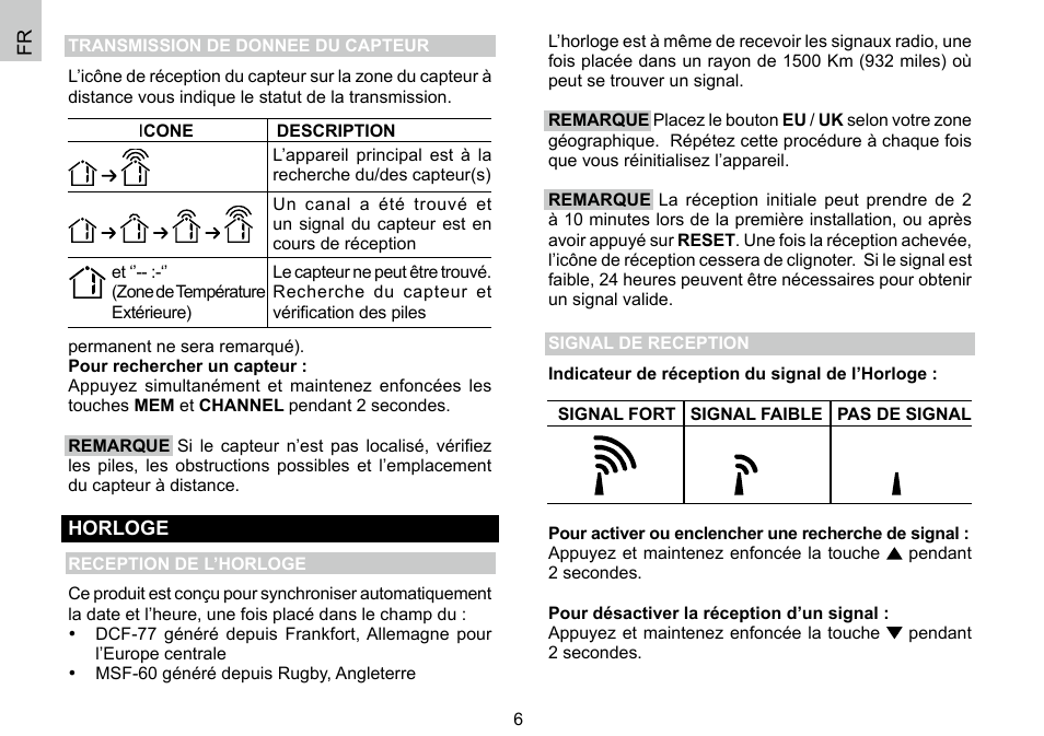 Oregon Scientific 086L004438-013 User Manual | Page 42 / 94