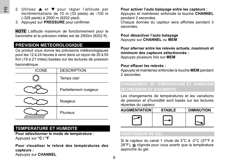 Oregon Scientific 086L004438-013 User Manual | Page 44 / 94