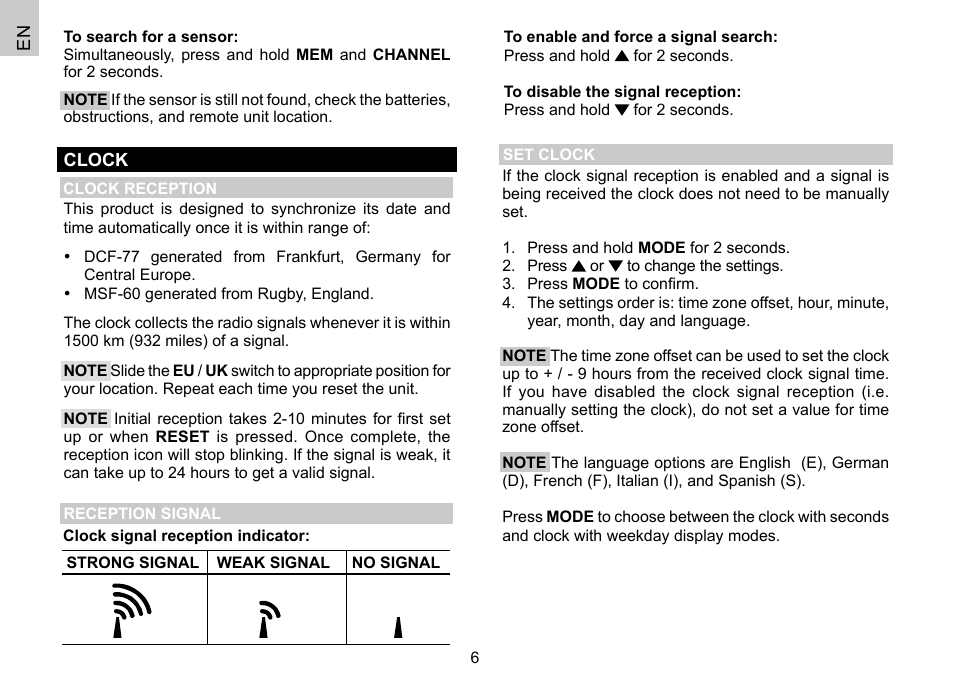 Oregon Scientific 086L004438-013 User Manual | Page 7 / 94