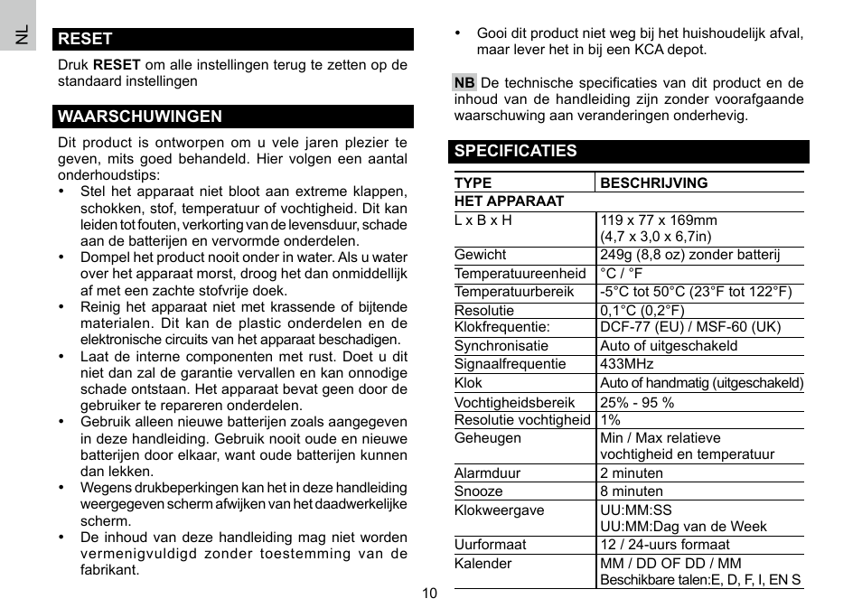 Oregon Scientific 086L004438-013 User Manual | Page 70 / 94