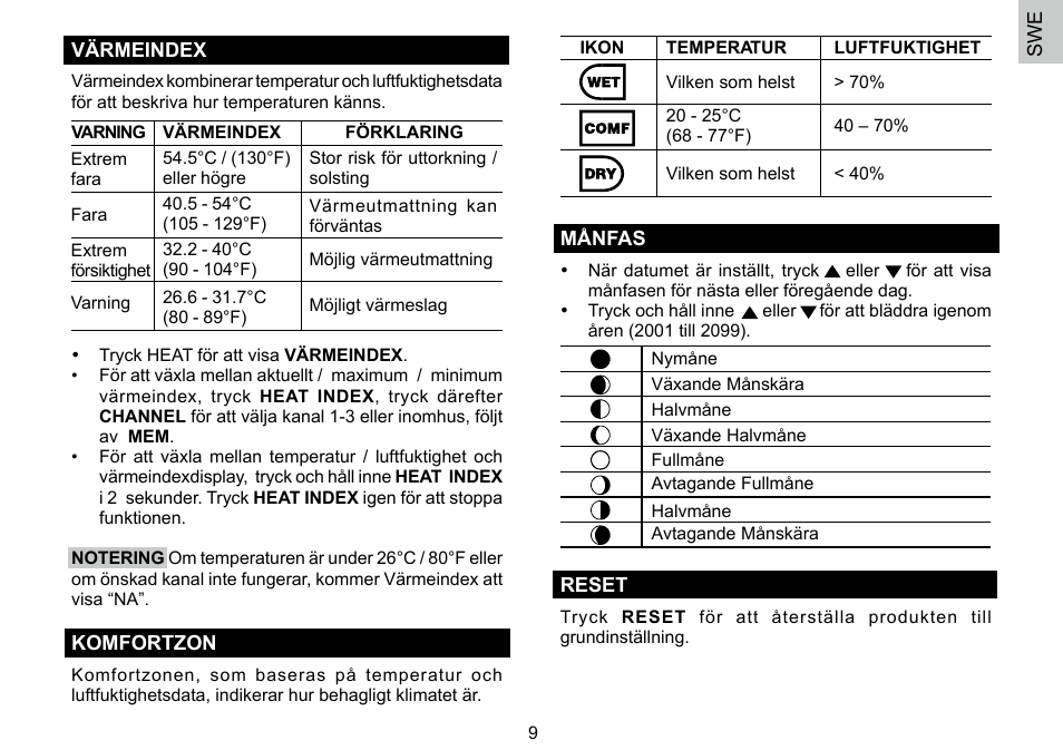 Oregon Scientific 086L004438-013 User Manual | Page 91 / 94