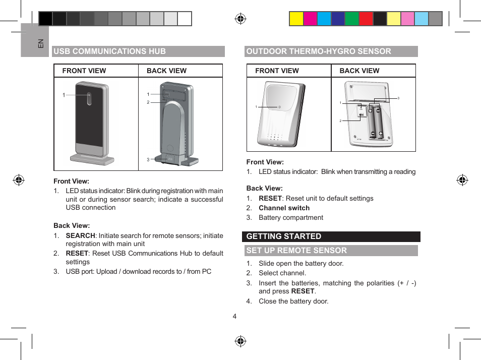 Oregon Scientific Global 5-Day Weather Adviser II I600 User Manual | Page 4 / 13