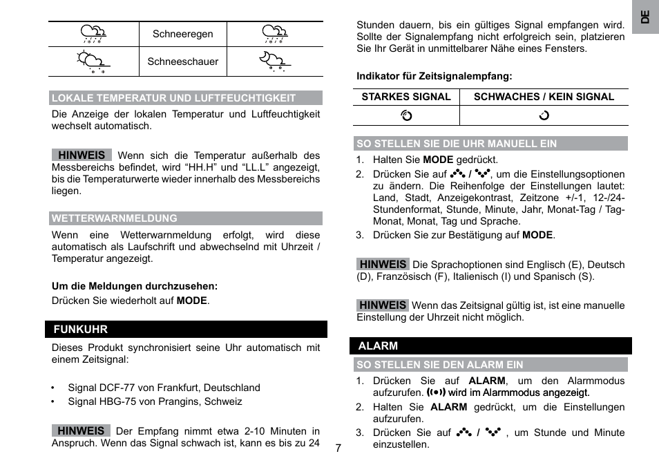 Oregon Scientific WMH800 User Manual | Page 27 / 78