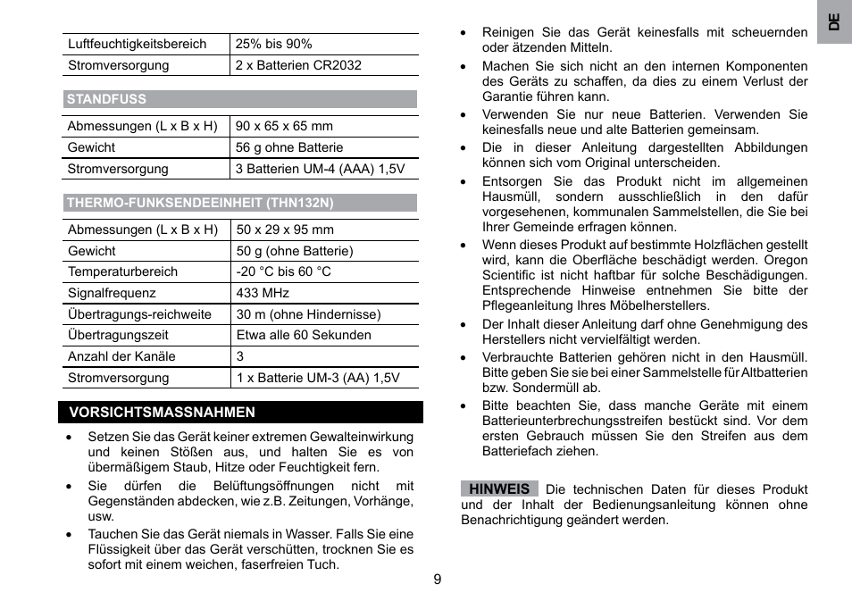 Oregon Scientific WMH800 User Manual | Page 29 / 78