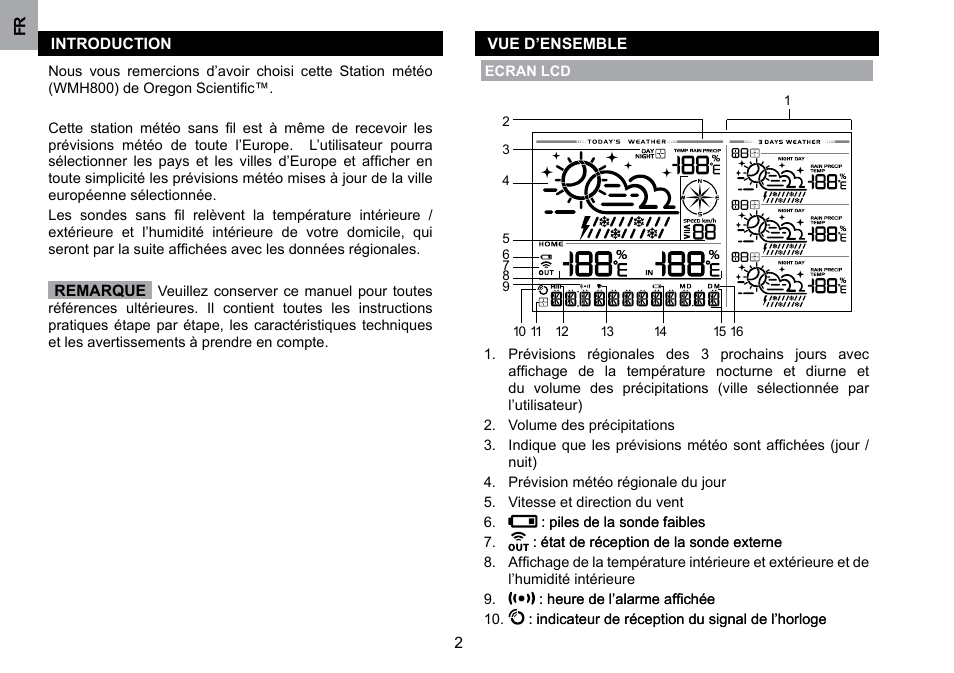 Oregon Scientific WMH800 User Manual | Page 32 / 78