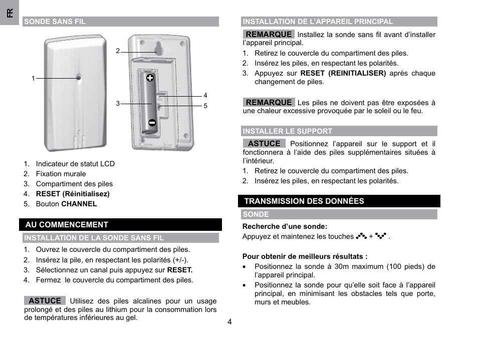 Oregon Scientific WMH800 User Manual | Page 34 / 78