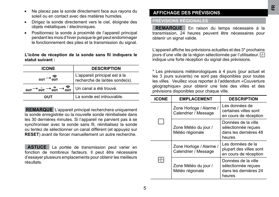 Oregon Scientific WMH800 User Manual | Page 35 / 78